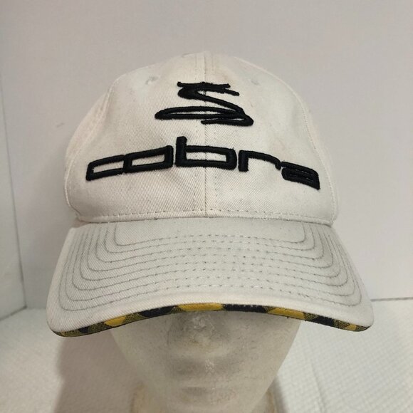 COBRA Golf 2021 Pro Tour White & Black Baseball Hat Adjustable Unisex - Picture 1 of 7